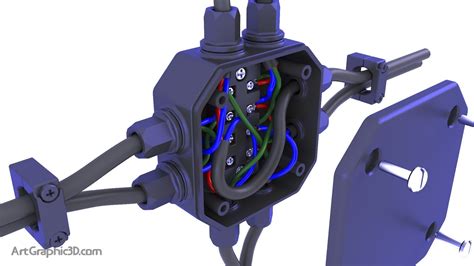 junction box cad file|3d model junction boxes.